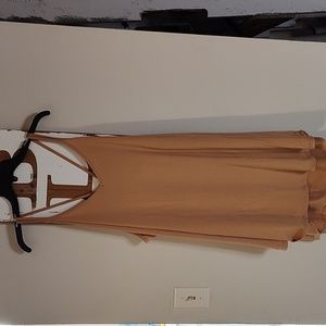 LLR Daniella golden tan spaghetti strap top